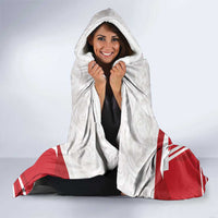 England Rugby Custom Hooded Blanket English Bull Dog Mascot Sporty