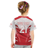 England Rugby Custom Kid T Shirt English Bull Dog Mascot Sporty