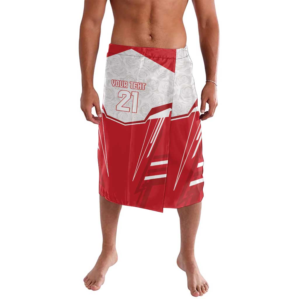 England Rugby Custom Lavalava English Bull Dog Mascot Sporty