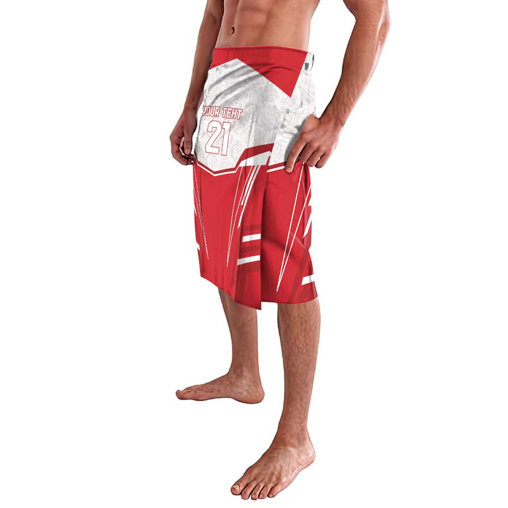 England Rugby Custom Lavalava English Bull Dog Mascot Sporty