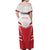 England Rugby Custom Off Shoulder Maxi Dress English Bull Dog Mascot Sporty