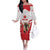 England Rugby Custom Off The Shoulder Long Sleeve Dress English Bull Dog Mascot Sporty