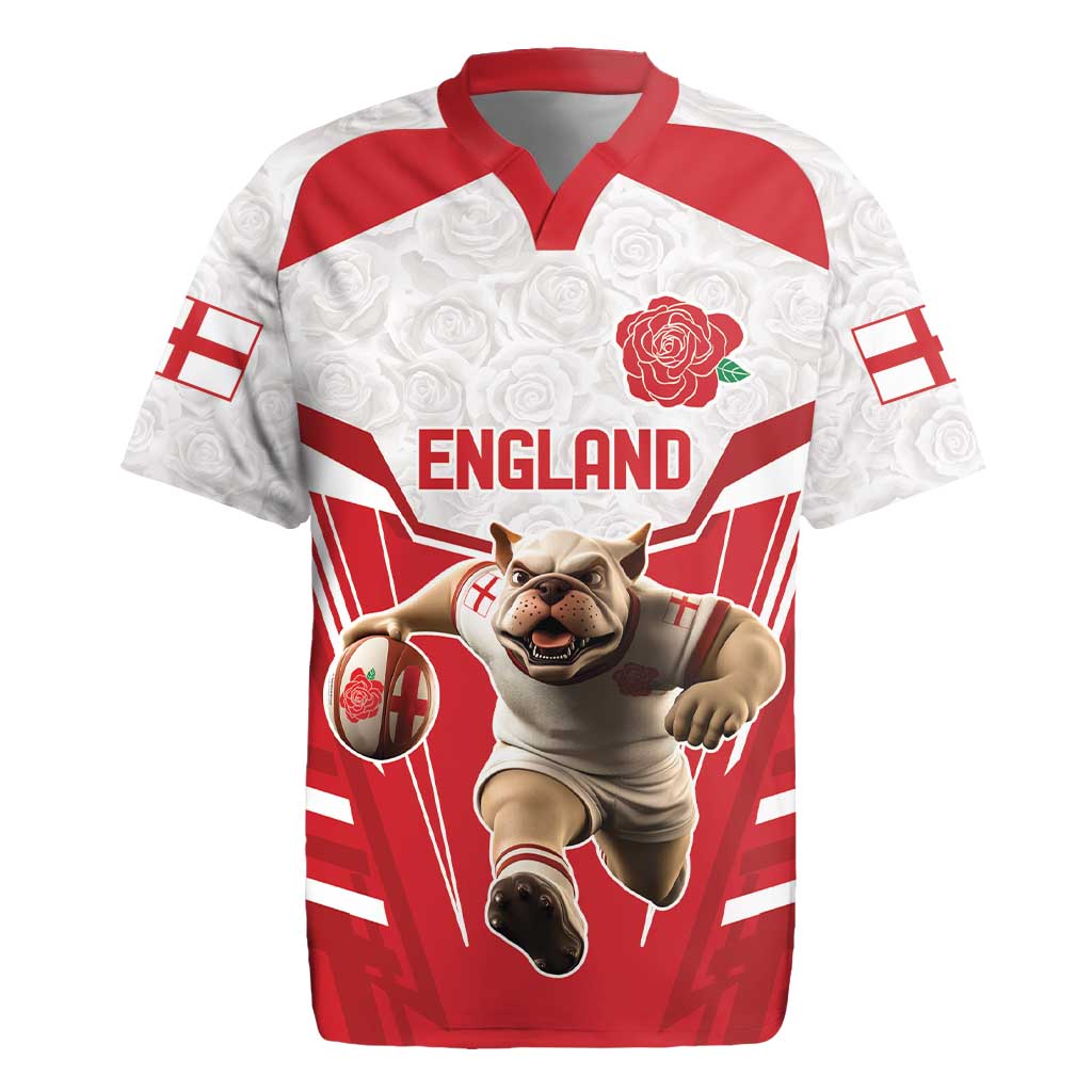 England Rugby Custom Rugby Jersey English Bull Dog Mascot Sporty