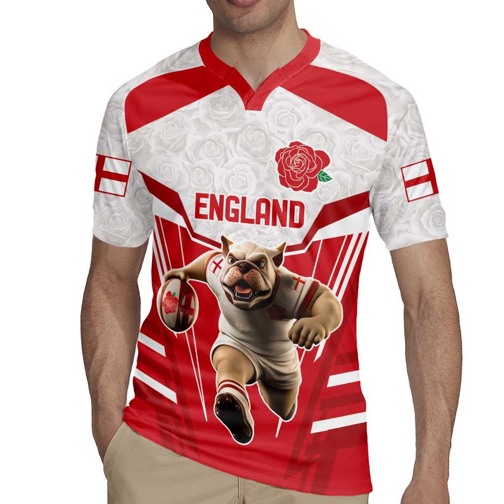 England Rugby Custom Rugby Jersey English Bull Dog Mascot Sporty