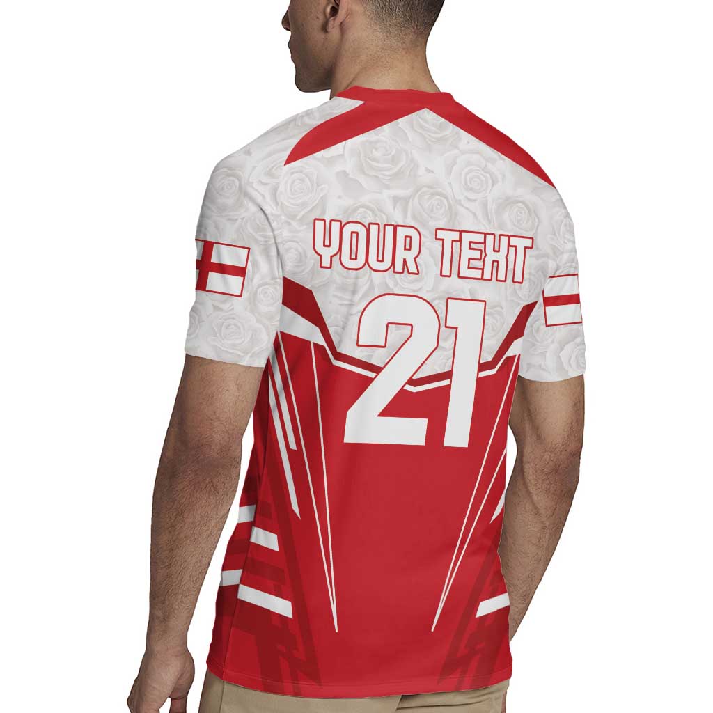 England Rugby Custom Rugby Jersey English Bull Dog Mascot Sporty