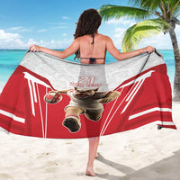 England Rugby Custom Sarong English Bull Dog Mascot Sporty