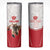 England Rugby Custom Skinny Tumbler English Bull Dog Mascot Sporty