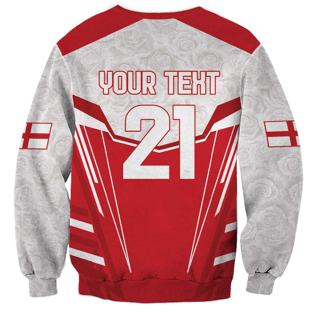 England Rugby Custom Sweatshirt English Bull Dog Mascot Sporty