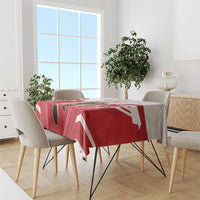 England Rugby Custom Tablecloth English Bull Dog Mascot Sporty