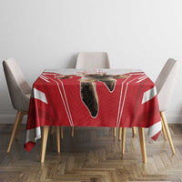 England Rugby Custom Tablecloth English Bull Dog Mascot Sporty