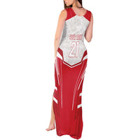 England Rugby Custom Tank Maxi Dress English Bull Dog Mascot Sporty