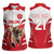 England Rugby Custom Women Sleeveless Polo Shirt English Bull Dog Mascot Sporty