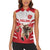 England Rugby Custom Women Sleeveless Polo Shirt English Bull Dog Mascot Sporty