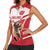 England Rugby Custom Women Sleeveless Polo Shirt English Bull Dog Mascot Sporty
