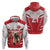 England Rugby Custom Zip Hoodie English Bull Dog Mascot Sporty
