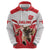 England Rugby Custom Zip Hoodie English Bull Dog Mascot Sporty