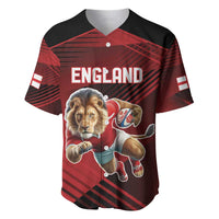 England Rugby Custom Baseball Jersey Lion Mascot Sporty