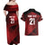 England Rugby Custom Couples Matching Off Shoulder Maxi Dress and Hawaiian Shirt Lion Mascot Sporty