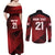 England Rugby Custom Couples Matching Off Shoulder Maxi Dress and Long Sleeve Button Shirt Lion Mascot Sporty