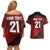 England Rugby Custom Couples Matching Off Shoulder Short Dress and Hawaiian Shirt Lion Mascot Sporty