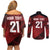 England Rugby Custom Couples Matching Off Shoulder Short Dress and Long Sleeve Button Shirt Lion Mascot Sporty
