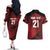 England Rugby Custom Couples Matching Off The Shoulder Long Sleeve Dress and Hawaiian Shirt Lion Mascot Sporty