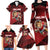 England Rugby Custom Family Matching Long Sleeve Bodycon Dress and Hawaiian Shirt Lion Mascot Sporty