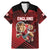 England Rugby Custom Family Matching Mermaid Dress and Hawaiian Shirt Lion Mascot Sporty