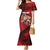 England Rugby Custom Family Matching Mermaid Dress and Hawaiian Shirt Lion Mascot Sporty