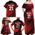 England Rugby Custom Family Matching Off Shoulder Maxi Dress and Hawaiian Shirt Lion Mascot Sporty