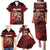 England Rugby Custom Family Matching Puletasi and Hawaiian Shirt Lion Mascot Sporty