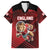 England Rugby Custom Family Matching Puletasi and Hawaiian Shirt Lion Mascot Sporty