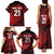 England Rugby Custom Family Matching Tank Maxi Dress and Hawaiian Shirt Lion Mascot Sporty