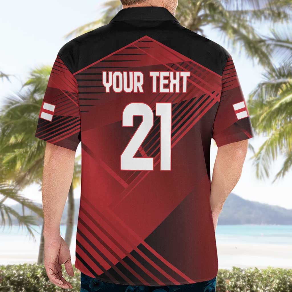 England Rugby Custom Hawaiian Shirt Lion Mascot Sporty