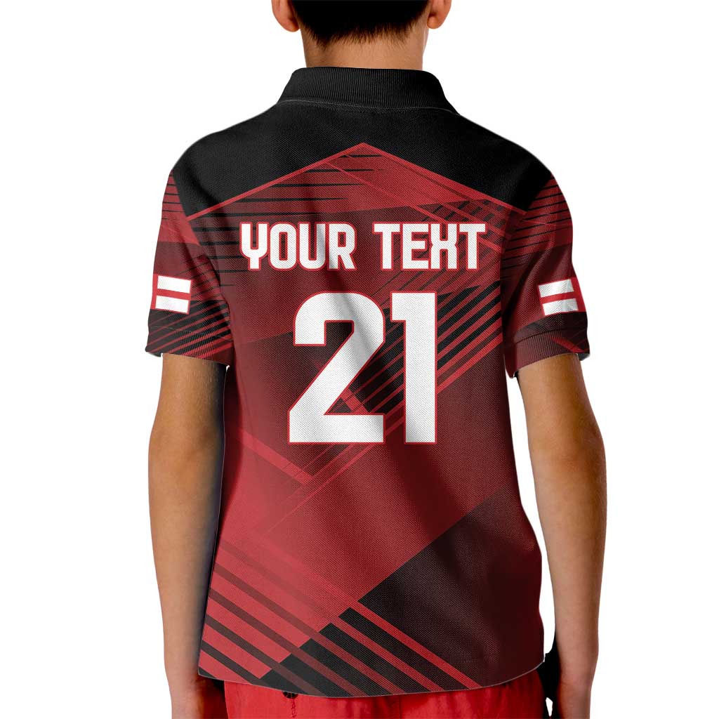 England Rugby Custom Kid Polo Shirt Lion Mascot Sporty