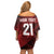 England Rugby Custom Off Shoulder Short Dress Lion Mascot Sporty