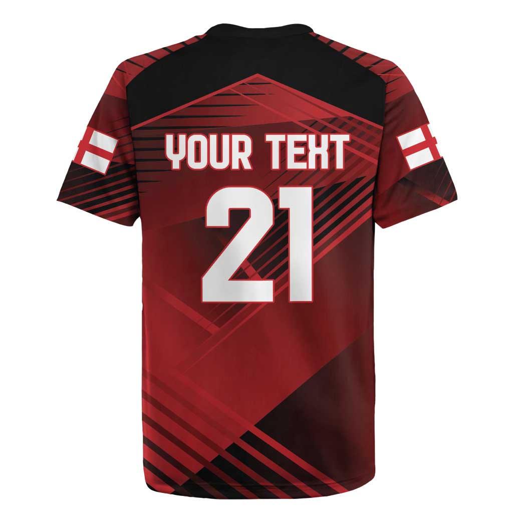 England Rugby Custom Rugby Jersey Lion Mascot Sporty