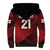 England Rugby Custom Sherpa Hoodie Lion Mascot Sporty
