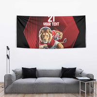 England Rugby Custom Tapestry Lion Mascot Sporty