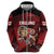 England Rugby Custom Zip Hoodie Lion Mascot Sporty