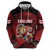 England Rugby Custom Zip Hoodie Lion Mascot Sporty