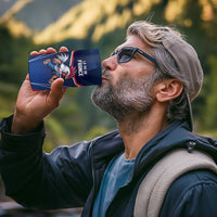 France Rugby Custom 4 in 1 Can Cooler Tumbler Coq Gaulois Never Less Than Everything