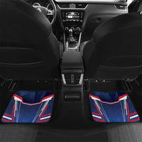 France Rugby Custom Car Mats Coq Gaulois Never Less Than Everything