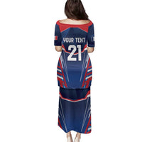 France Rugby Custom Family Matching Puletasi and Hawaiian Shirt Coq Gaulois Never Less Than Everything