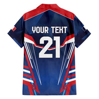 France Rugby Custom Hawaiian Shirt Coq Gaulois Never Less Than Everything