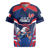 France Rugby Custom Rugby Jersey Coq Gaulois Never Less Than Everything