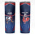 France Rugby Custom Skinny Tumbler Coq Gaulois Never Less Than Everything