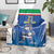 Italy Rugby Custom Blanket Italian Wolf Mascot Go Gli Azzurri