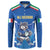Italy Rugby Custom Button Sweatshirt Italian Wolf Mascot Go Gli Azzurri