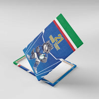 Italy Rugby Custom Canvas Wall Art Italian Wolf Mascot Go Gli Azzurri